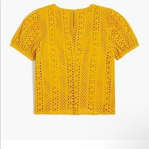 J. Crew Short puff sleeve Blouse